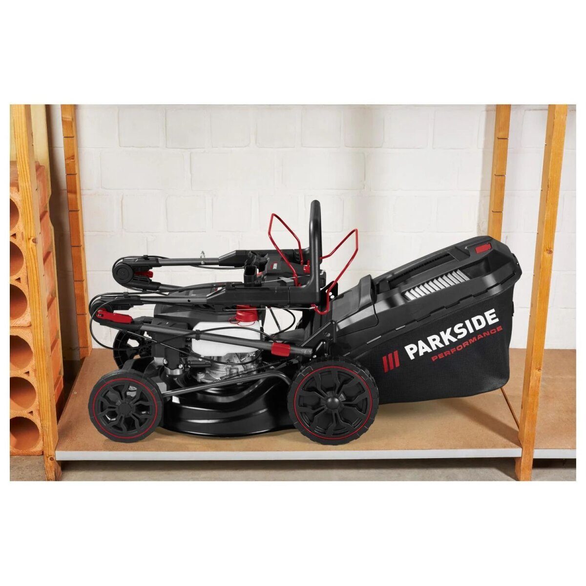 PARKSIDE PERFORMANCE® Benzin-Rasenmäher „PPBRM 46 B2“ mit Elektro-Starterbatterie und Ladegerät