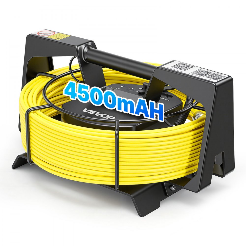 Caméra endoscopique avec WiFi, caméra d'inspection 20 m avec 12 LED et 3 niveaux d'éclairage, caméra de canalisation IP68 avec batterie 4500 mAh et marquage de compteur, caméra d'égout 1080p HD objectif 120° pour l'inspection des égouts Caméra endoscopique avec WiFi, caméra d'inspection 20 m avec 12 LED et 3 niveaux d'éclairage, caméra de canalisation IP68 avec batterie 4500 mAh et marquage de compteur, caméra d'égout 1080p HD objectif 120° pour l'inspection des égouts
