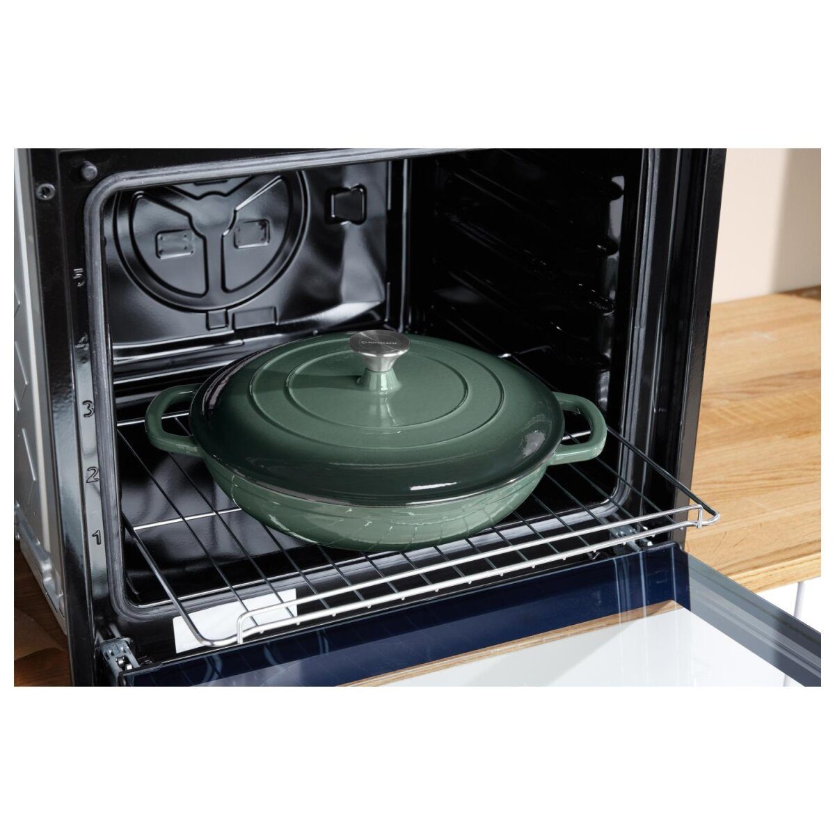 SILVERCREST® gietijzeren serveerpan 30 cm / 3,7 liter