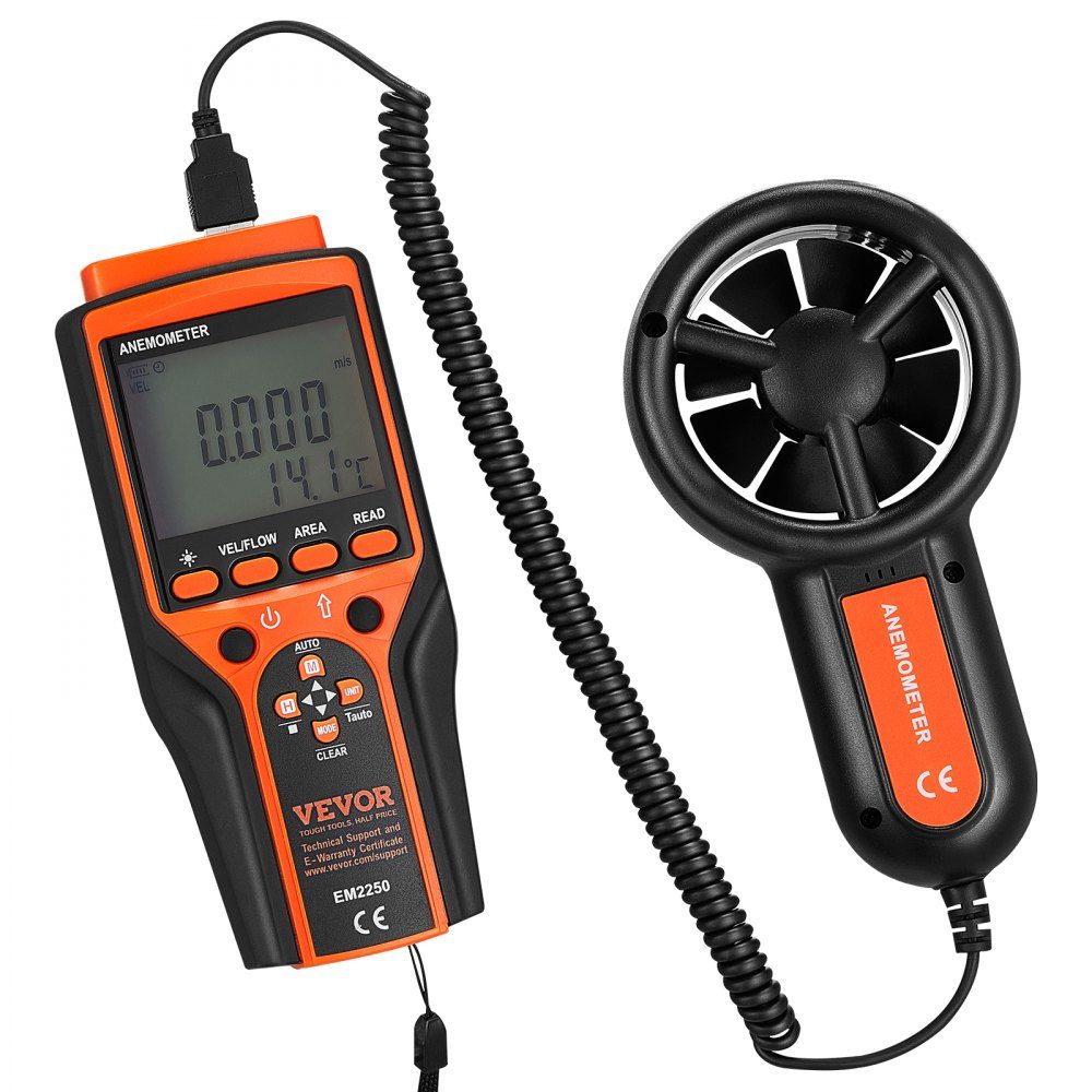4 in 1 Anemometer 100,8 MPH Luftgeschwindigkeitsmesser 168 x 75 x 36 mm Anemometer IP44 Windmesser Windstärkemesser MAX/MIN/AVG/CU Windgeschwindigkeitsdaten Geschwindigkeitsmesser