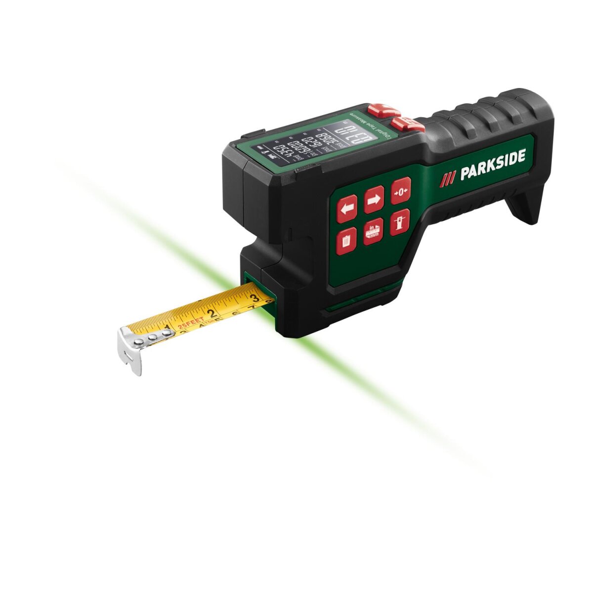 Outil de mesure PARKSIDE®, mètre ruban numérique PDMB A1 Outil de mesure PARKSIDE®, mètre ruban numérique PDMB A1