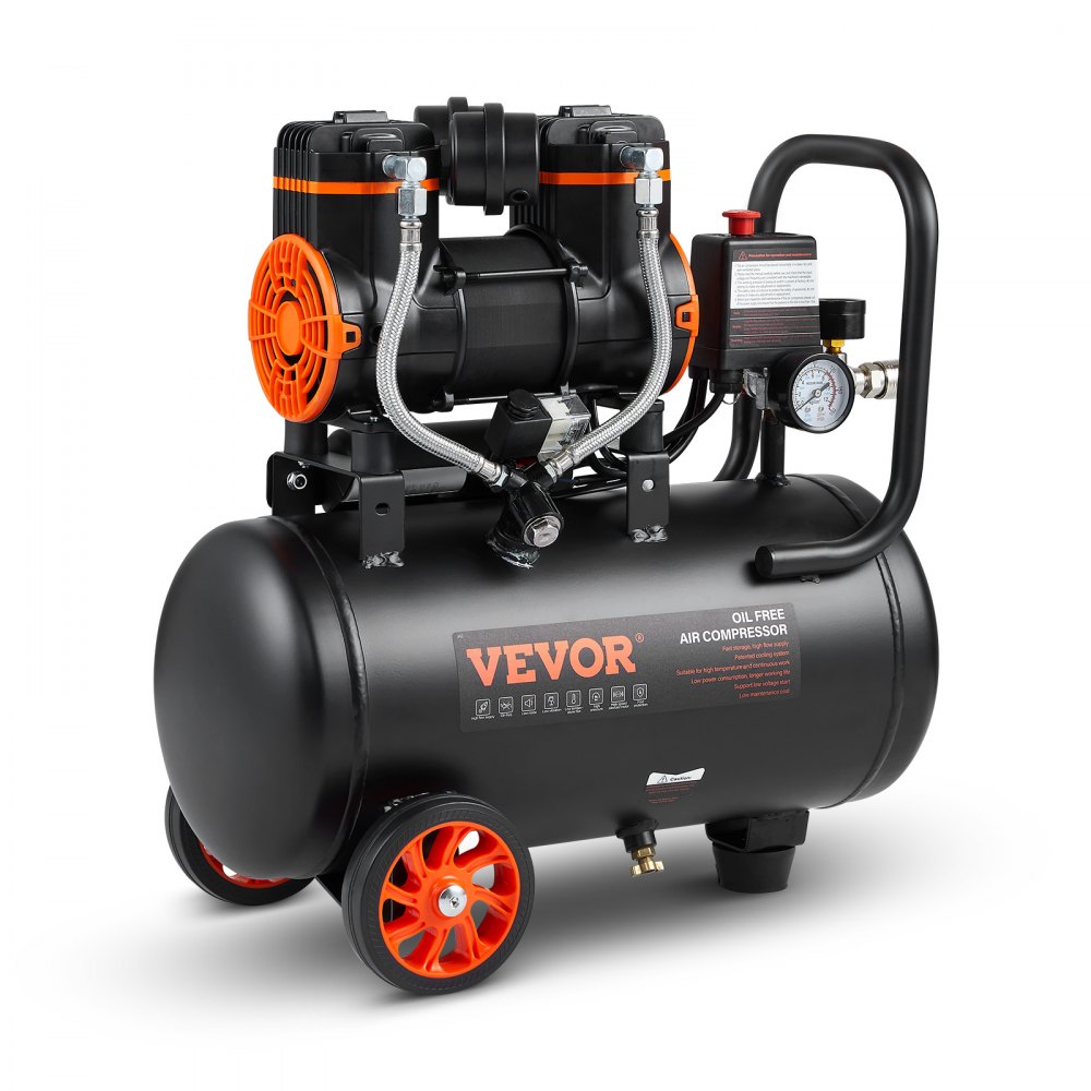 Luchtcompressor van 4,8 gallon, 1,2 pk, 2,2 CFM bij 90 PSI, olievrije luchtcompressortank en maximale druk van 116 PSI, 70 dB ultrastille compressor voor autoreparatie, bandenspanning, spuitverf, spijkeren van houtwerk Luchtcompressor van 4,8 gallon, 1,2 pk, 2,2 CFM bij 90 PSI, olievrije luchtcompressortank en maximale druk van 116 PSI, 70 dB ultrastille compressor voor autoreparatie, bandenspanning, spuitverf, spijkeren van houtwerk