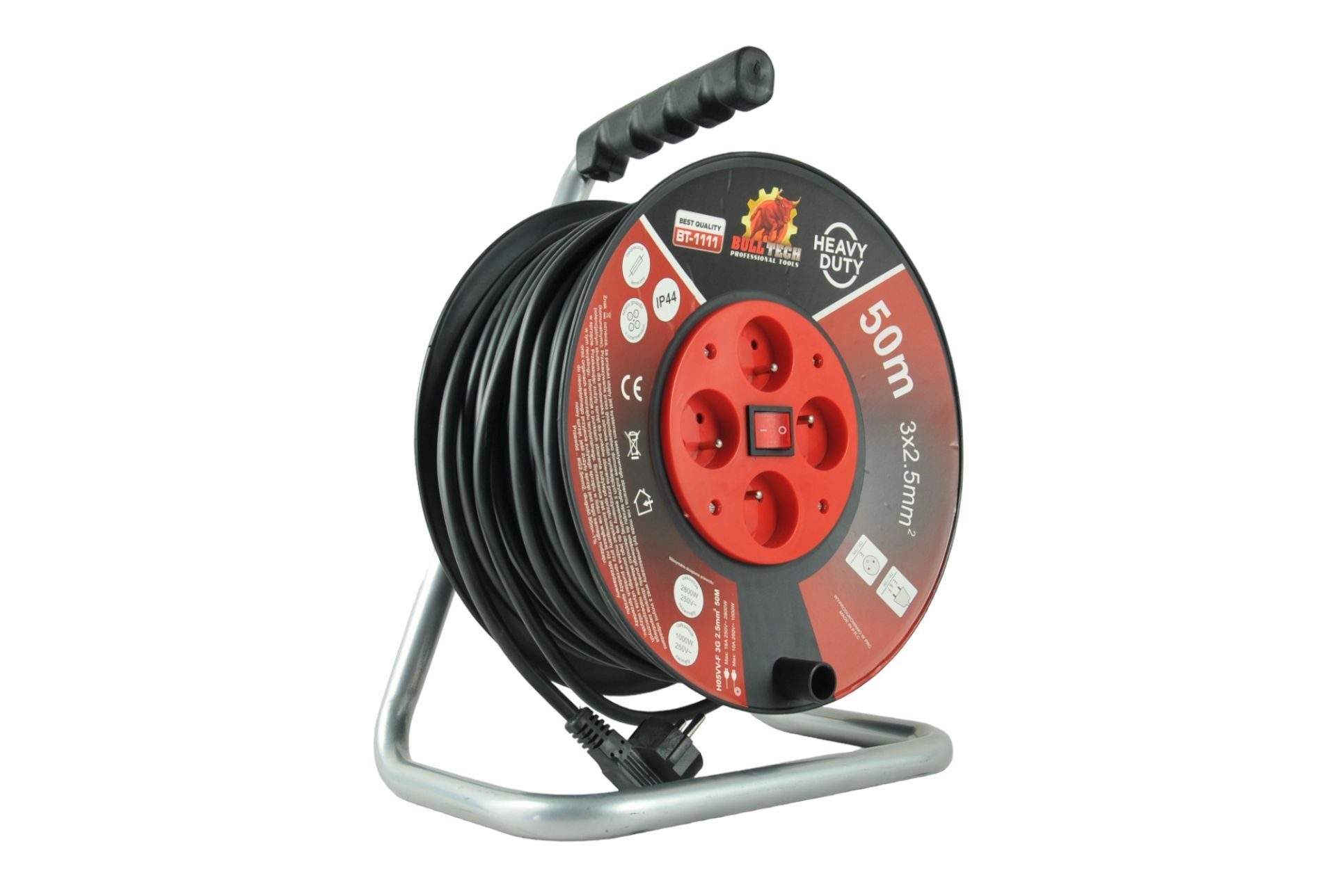EXTENSION CABLE Cable drum 50m with switch
