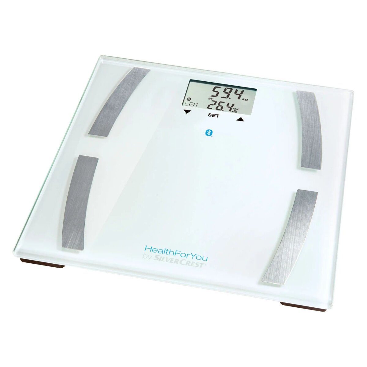 Balance de diagnostic SILVERCREST® PERSONAL CARE »SBF 77«, avec application (blanche)