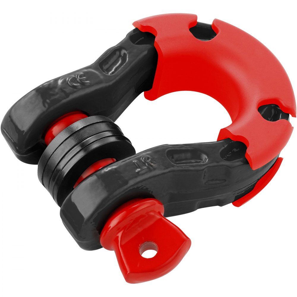 2 Stück 3/4 Zoll D-Ring-Schäkel mit 7/8 Zoll Schraubstift, Bruchfestigkeit 30.000 kg