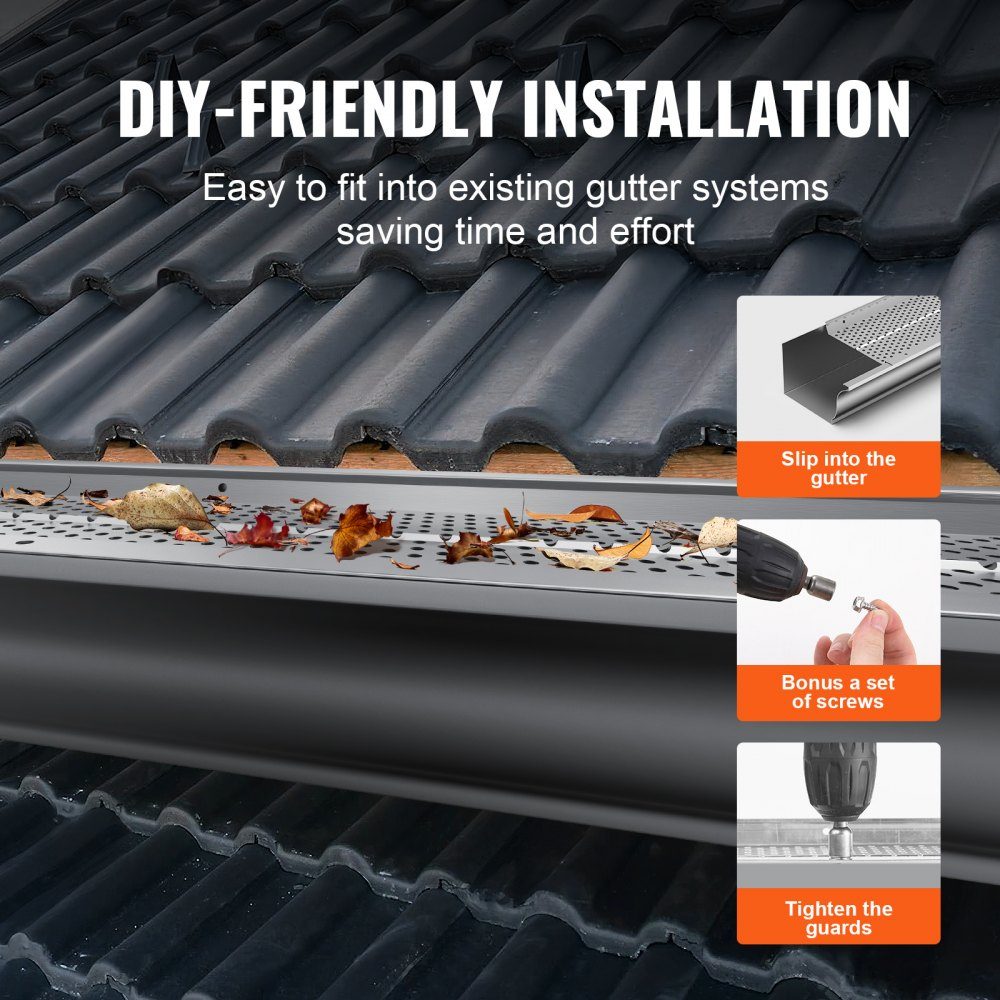 Gutter Guard 5" Wide 60m Long Mesh Cover Leaf Guard