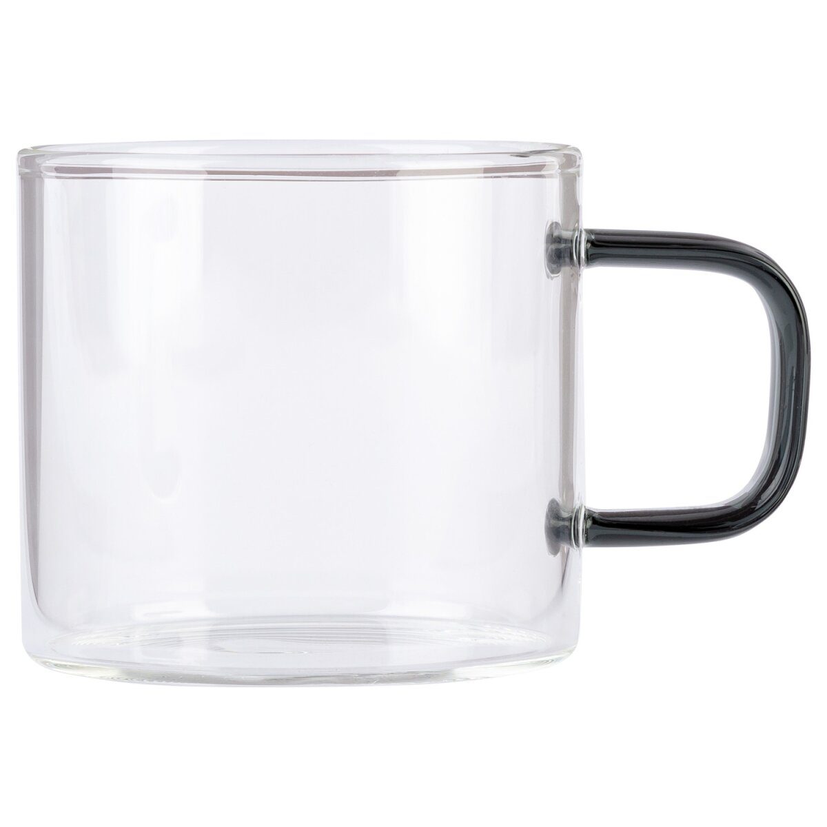 ERNESTO® glass set with colorful handles/teapot with strainer insert (espresso cup set 6 pieces)