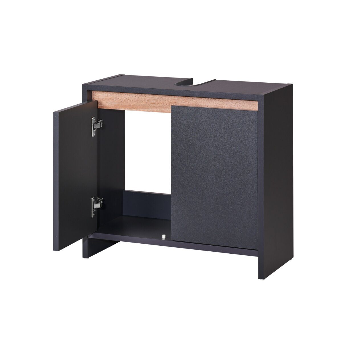LIVARNO home “Oslo” washbasin cabinet with 2 doors, anthracite