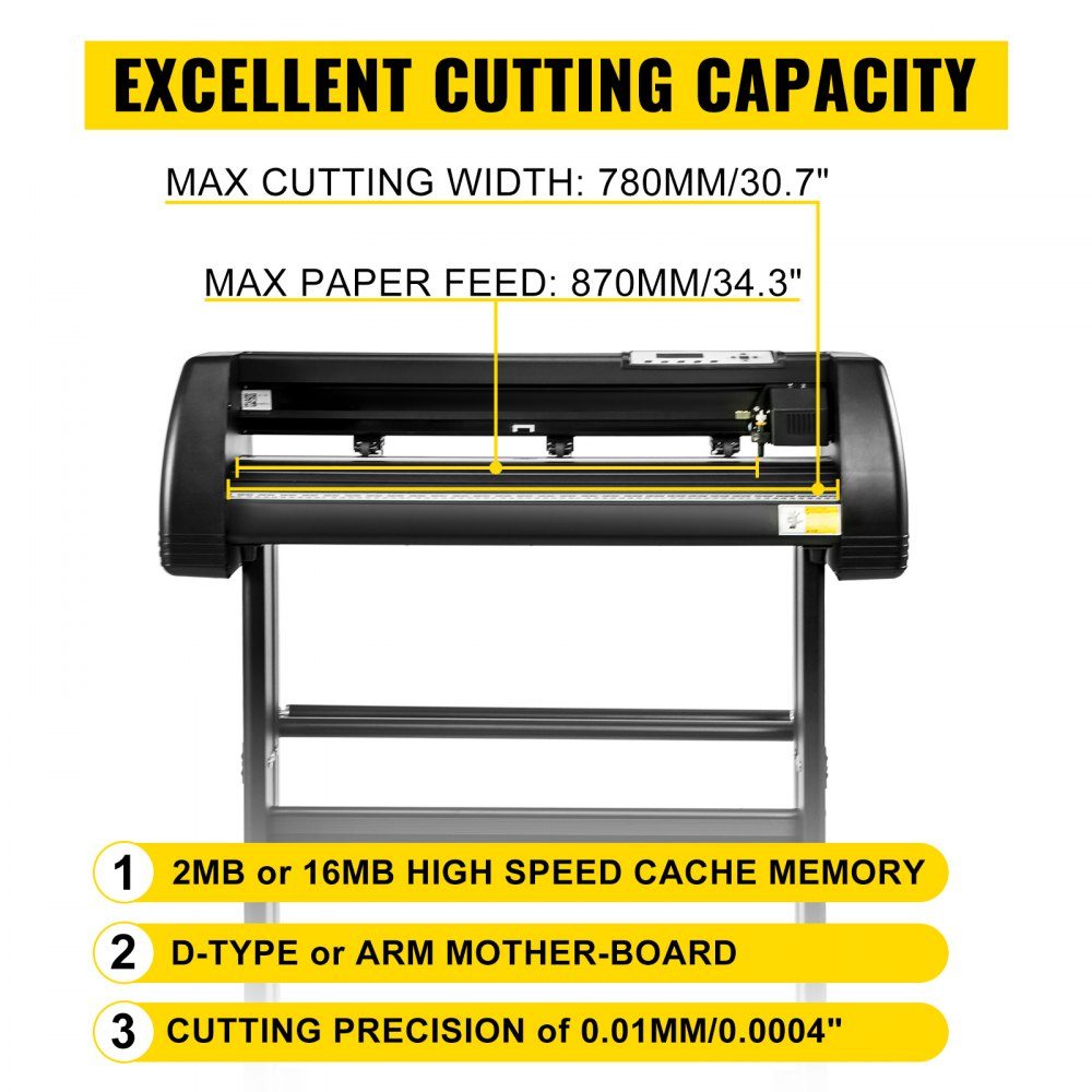 38x38cm Heat Press 5 in 1 Heat Press Machine and 870mm Vinyl Cutting Plotter Cutting Plotter Desktop Machine (38x38cm)