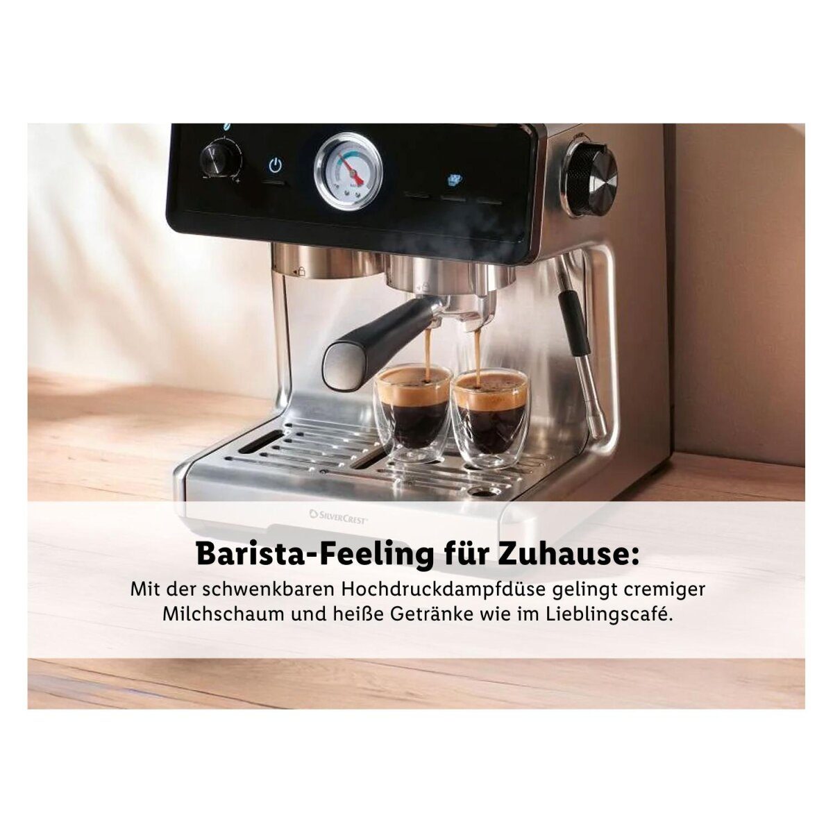 SILVERCREST® Premium-Espressomaschine »SEMST 1500 A1«