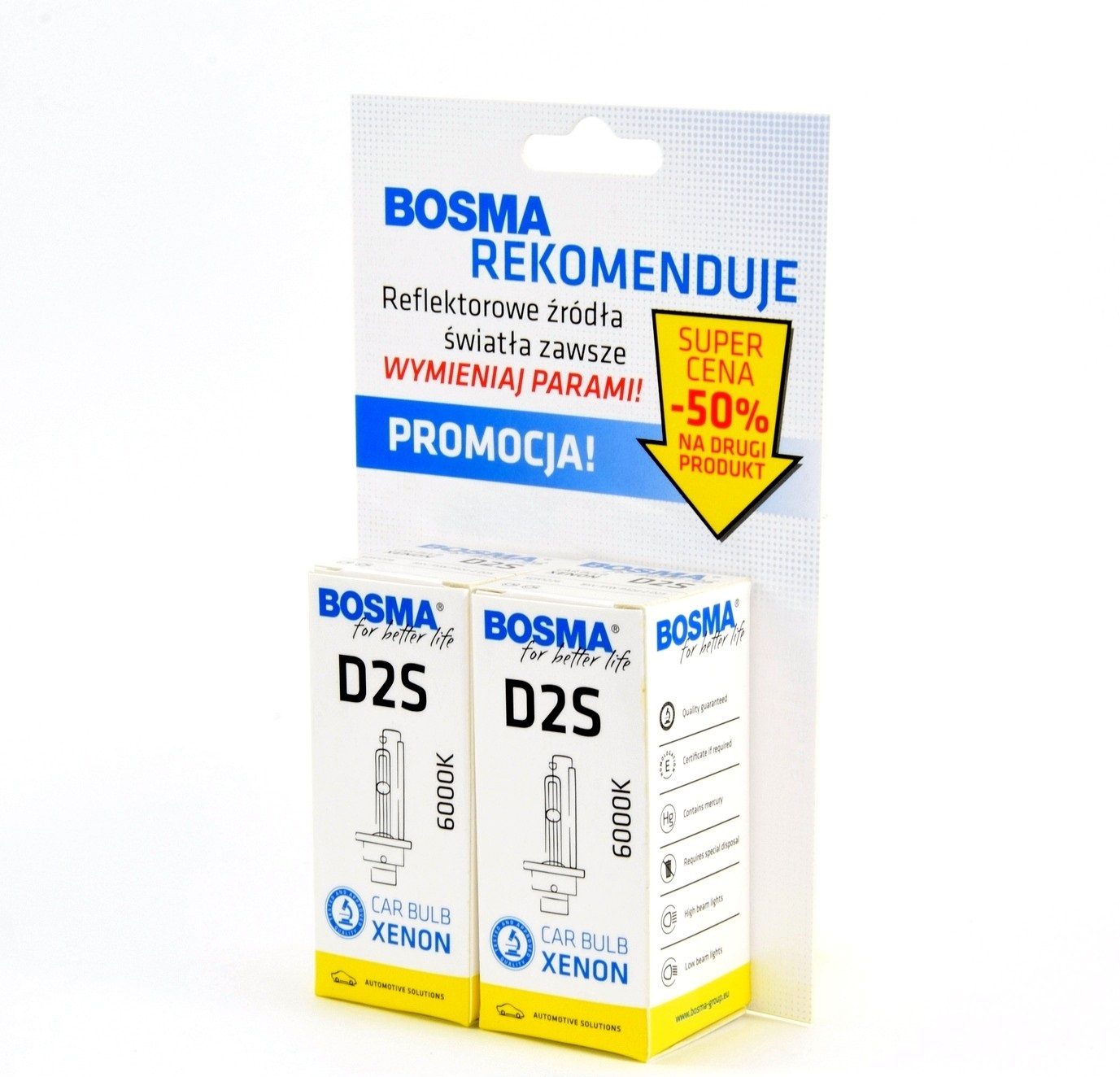 BOSMA Xénon D2S 6000K 85V 35W P32D-2 Pack Double – Réf. HT-47325