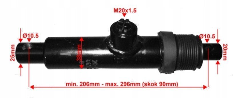 Hydraulik-Zylinderstreuer Gegenstreuer SMN 1.20/86