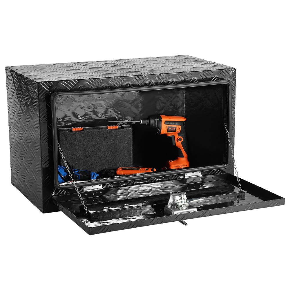 Truckbox Tool Box, Underbody Trailer Box, Tool Box 760x432x457mm Pickup Storage Box, Aluminum Alloy, 30kg Heavy Duty Tool Box, Lockable Storage Box Truckbox Tool Box, Underbody Trailer Box, Tool Box 760x432x457mm Pickup Storage Box, Aluminum Alloy, 30kg Heavy Duty Tool Box, Lockable Storage Box