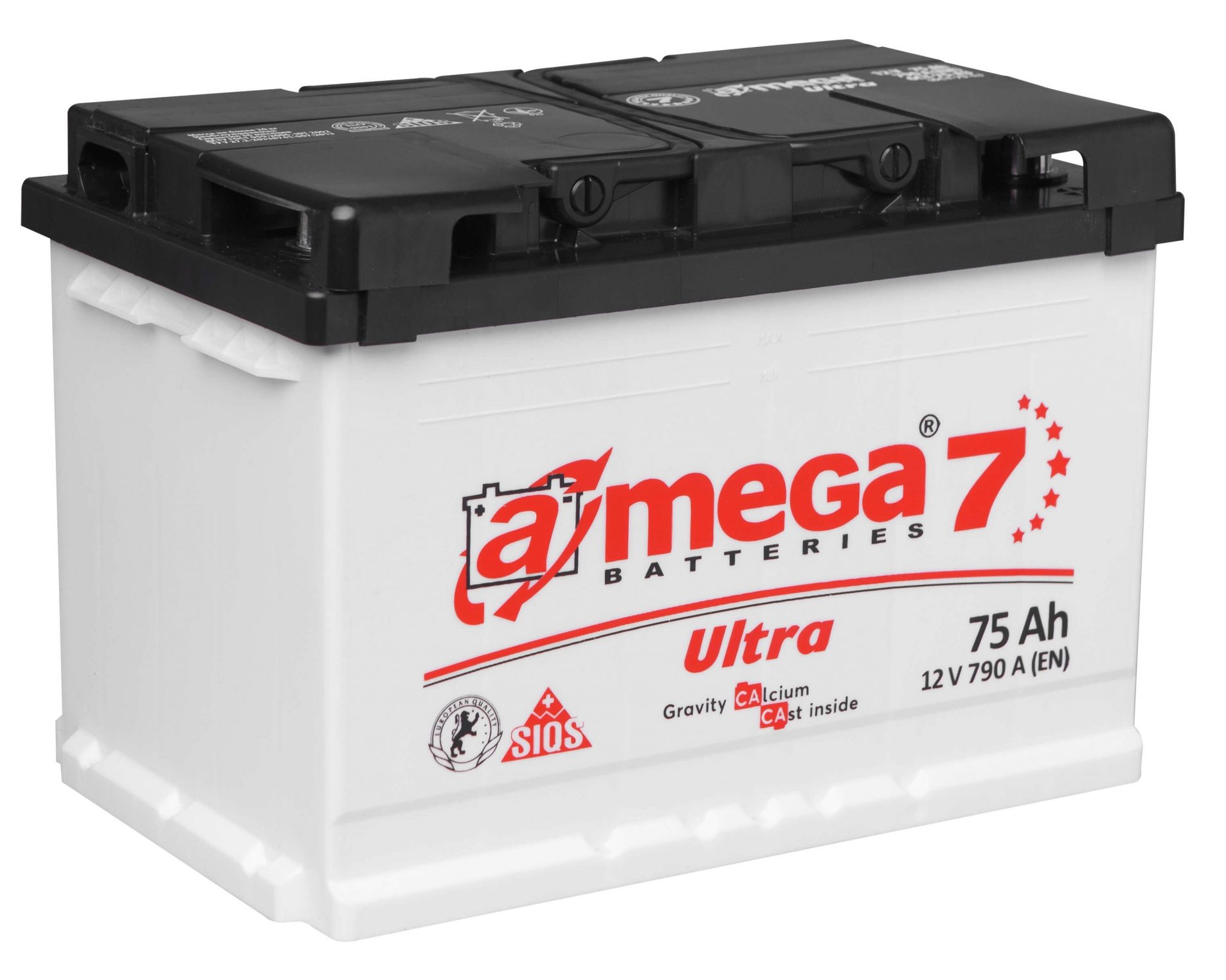 Amega Ultra M7 Megatex 12v 75ah 790a – Artikelnr. 6ST-75-А3