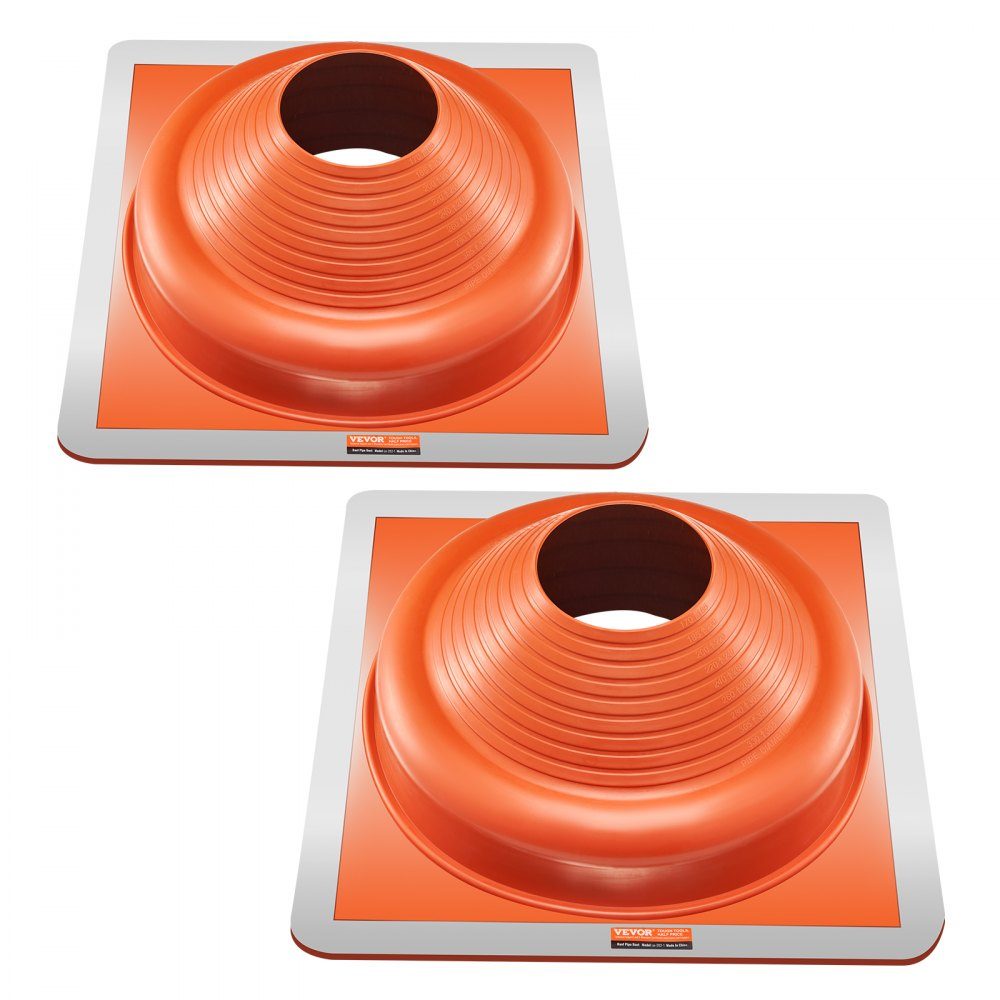2 stuks buismanchet, geschikt voor buisbuitendiameter 170-355 mm, siliconen dakdoorvoer, dakafdichtingsflens -74℃-225℃, metalen basis, voor schoorsteen, houtkachel en ventilatiebuizen voor buiten