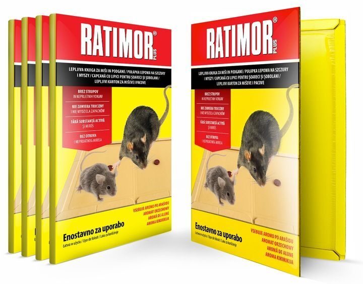 5x PIÈGE ADHÉSIF POUR RAT SOURIS RATIMOR