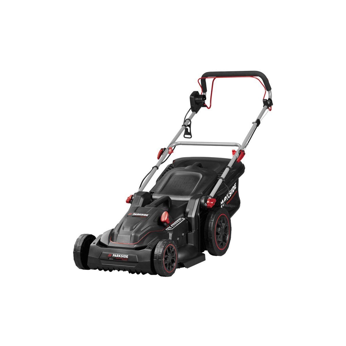 PARKSIDE PERFORMANCE Elektro-Rasenmäher PPRM 2000 B2 – 2000 W mit 60 l Fangkorb