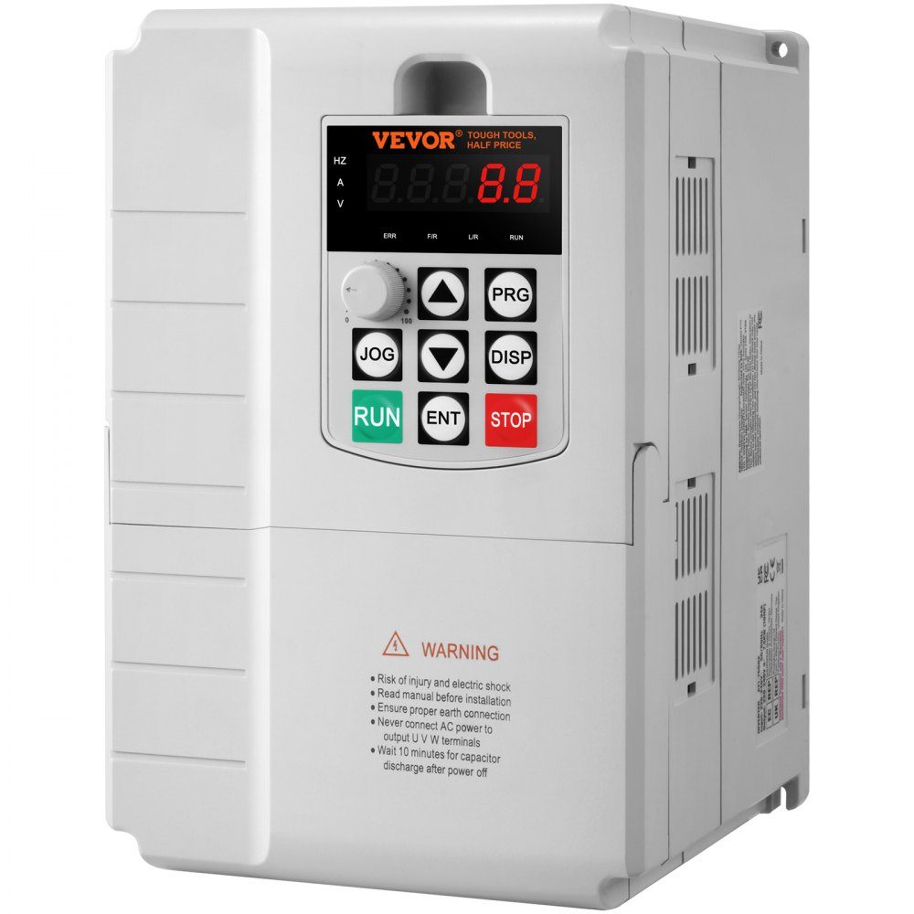 Frequency Converter, Frequency Converter, Inverter, VFD, 7.5kW, 34A, 10HP, 1-phase 220V input to 3-phase 220V output, for speed control of three-phase motors