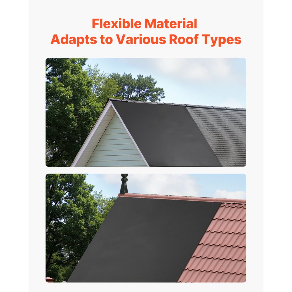 Membrane de toiture 6,096 x 7,62 m, membrane de toiture, film EPDM 1,14 mm, étanchéité pour abri de voiture, longue durée de vie et résistant aux intempéries, étanchéité de toiture, sous-toiture pour camping-cars, toits, étangs Membrane de toiture 6,096 x 7,62 m, membrane de toiture, film EPDM 1,14 mm, étanchéité pour abri de voiture, longue durée de vie et résistant aux intempéries, étanchéité de toiture, sous-toiture pour camping-cars, toits, étangs