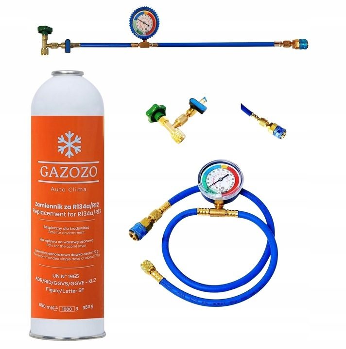Navulset voor airco onderhoud complete set R-134a