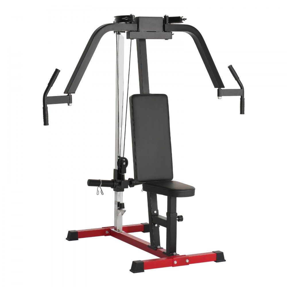 Vlindermachine speciaalapparaat (204 kg draagvermogen) voor het bovenlichaam voor de homegym, verstelbaar fitnessstation, voor spiertraining (borst, rug, achterste deltaspier)