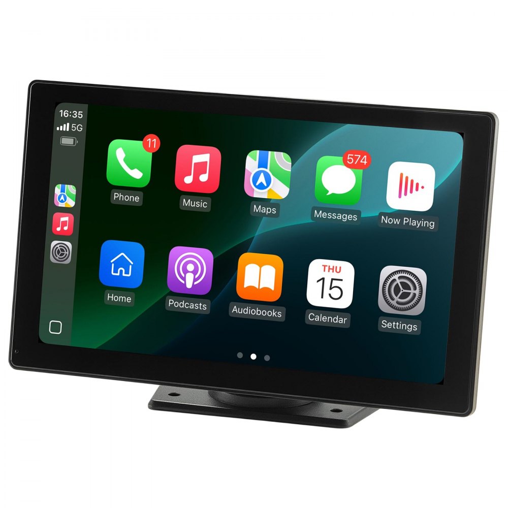 Kabelloses Autoradio (228,6 mm), HD-Radio mit Touchscreen mit Apple CarPlay und Android Auto, CarPlay-Bildschirm mit Kameras vorne und hinten, Sprachsteuerung, Mirror Link, Bluetooth, GPS-Navigation Kabelloses Autoradio (228,6 mm), HD-Radio mit Touchscreen mit Apple CarPlay und Android Auto, CarPlay-Bildschirm mit Kameras vorne und hinten, Sprachsteuerung, Mirror Link, Bluetooth, GPS-Navigation