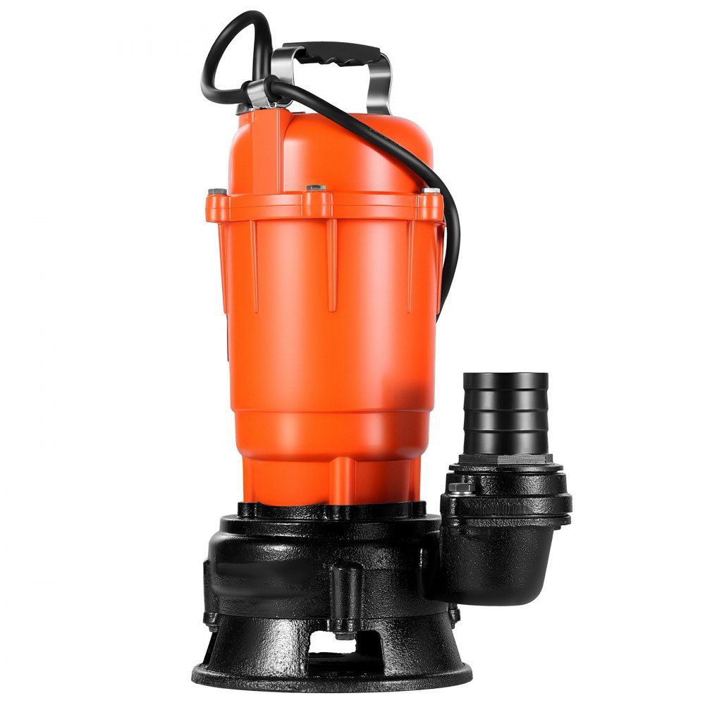 550 W Tauchpumpe, 18000 l/h, Schmutzwasserpumpe aus Gusseisen mit 5,08 cm Auslass, max. 10 m. Förderhöhe, zum Abpumpen von Schmutzwasser, für Pools, Gärten, Teiche, Keller & überschwemmte Gebiete
