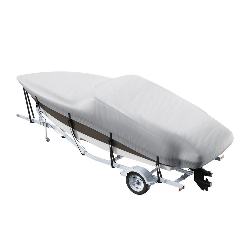 Boat tarpaulin boat tarpaulin, 518-579 cm tarpaulin inflatable boat 600D Oxford fabric boat tarpaulin cover with storage bag 435 x 300 mm, fishing boat tarpaulin grey