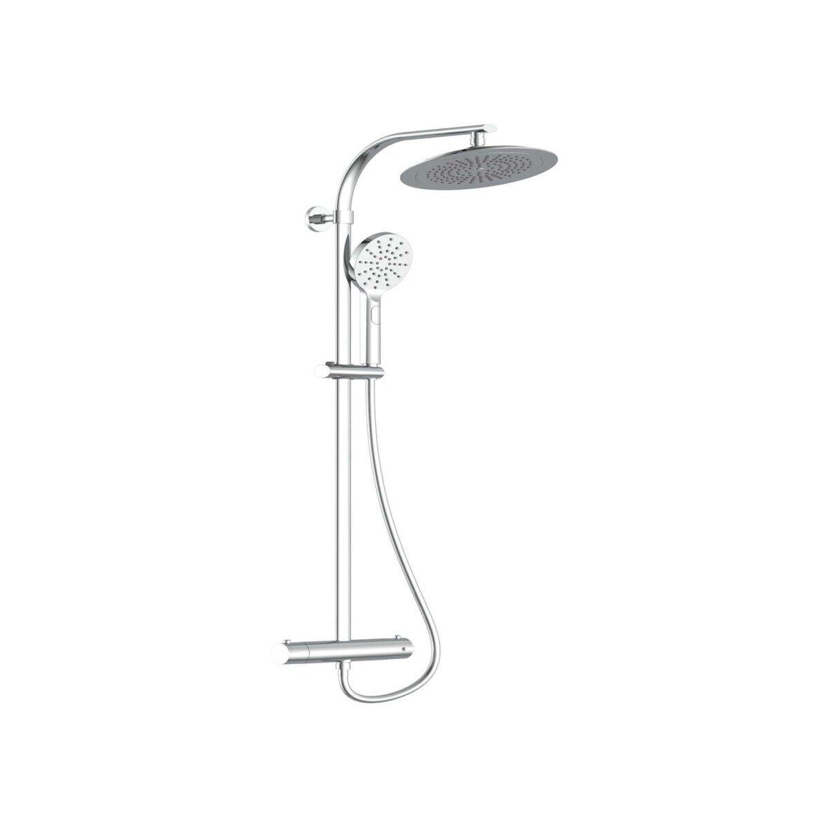 Schütte shower set “MADURA FRESH”, with thermostatic fitting (chrome)