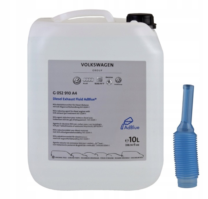 Adblue® 10 liter originele VAG G052910M4 ureumoplossing voor dieselmotoren G052910M4 Adblue® 10 liter originele VAG G052910M4 ureumoplossing voor dieselmotoren G052910M4