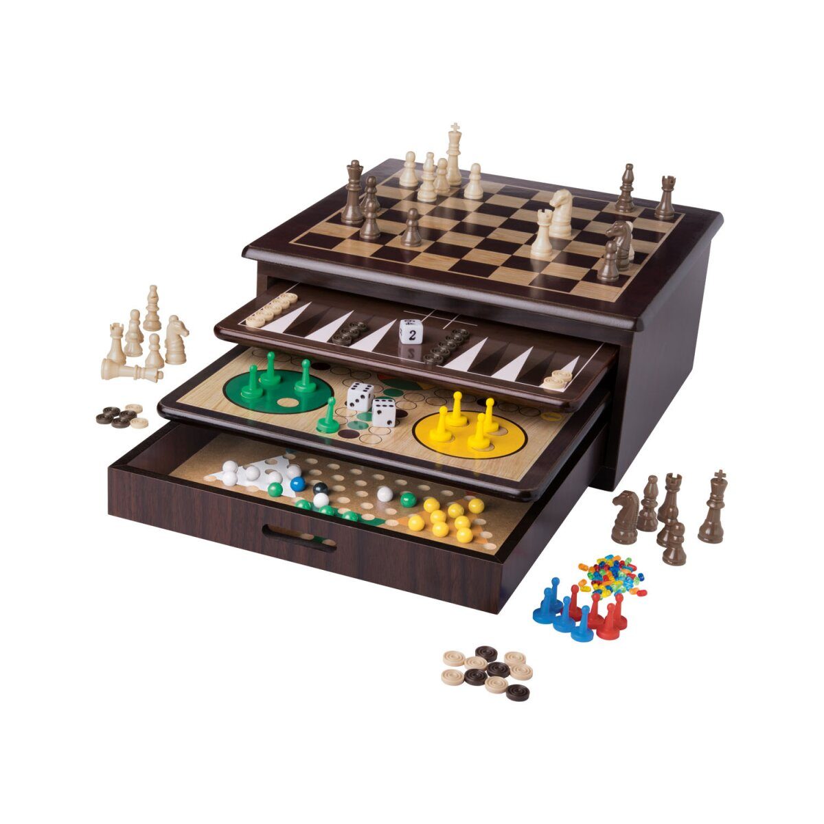 Collection de jeux Playtive Holz 10-in-1, différents jeux