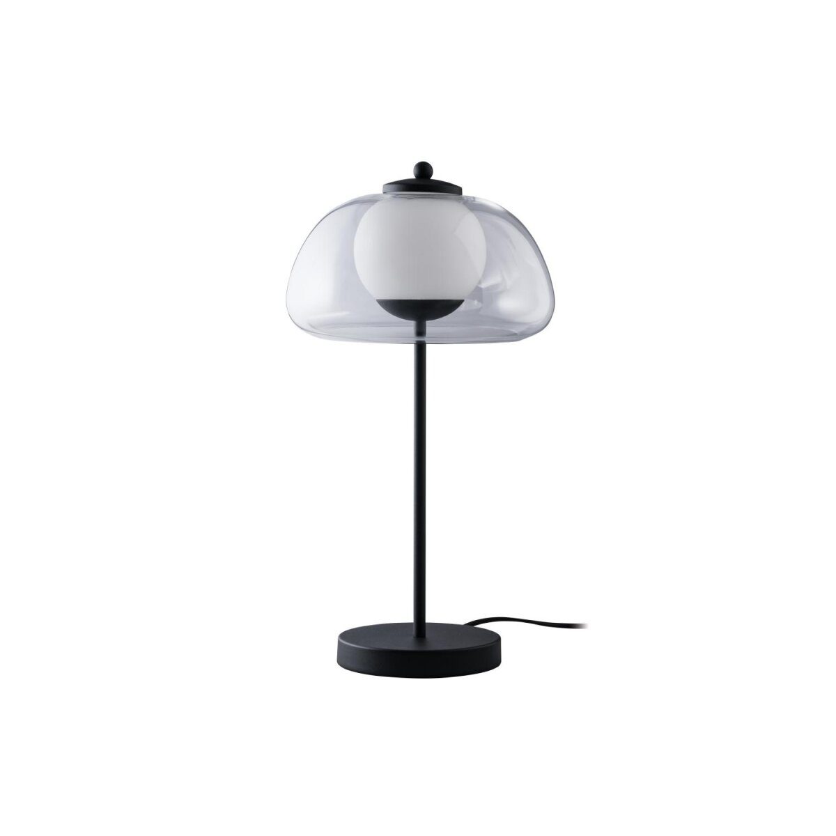 LIVARNO home LED table lamp, lampshade made of high-quality glass