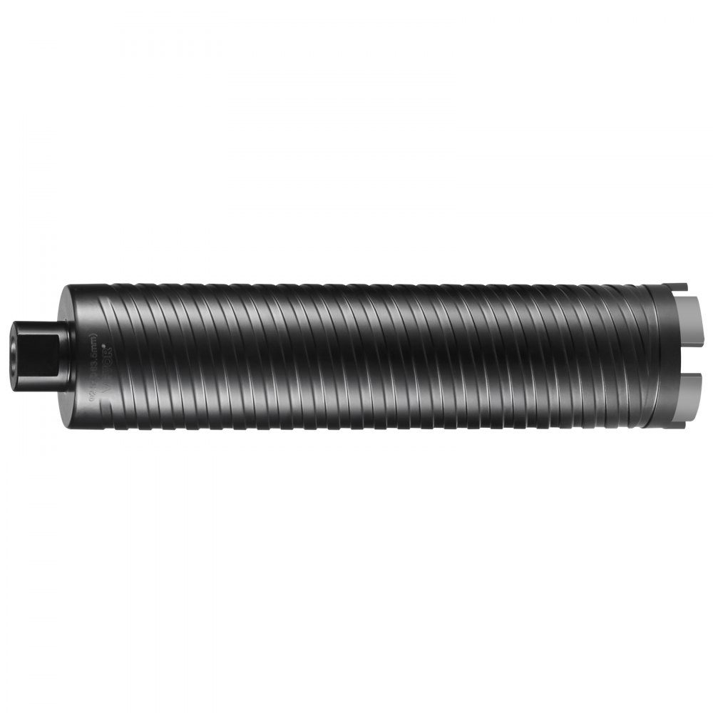 Diamantkernboor, 63,5 mm natte/droge diamantkernboor voor bakstenen en blokken, betonkernboor met geleideboor en zaagblad, 241,3 mm boordiepte, 5/8"-11 binnendraad
