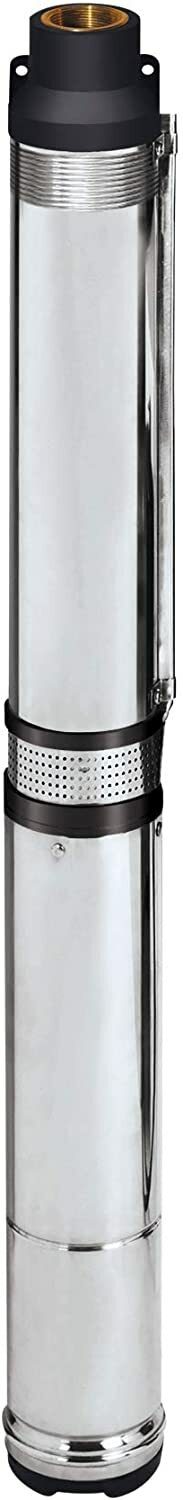 Einhell deep well pump GC-DW 1300 N (1300 W, 5,000 l/h max. delivery rate, 20m max. immersion depth, stainless steel housing, stainless steel sieve, incl. 22m drain rope)