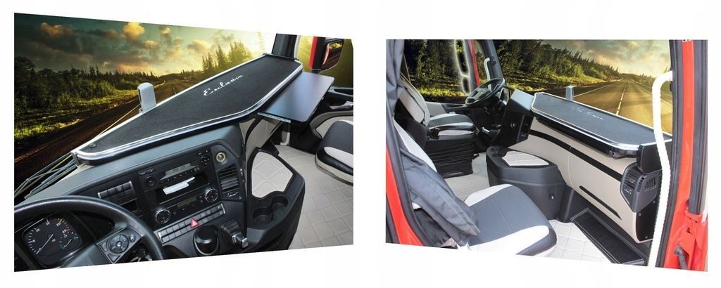 TV-REGAL Regal Arbeitstisch TIR MERCEDES ACTROS MP4 GROßES Set