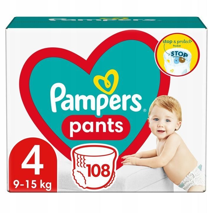 Pampers Windeln Mega Box 4 - 108 Stück 9-15 kg
