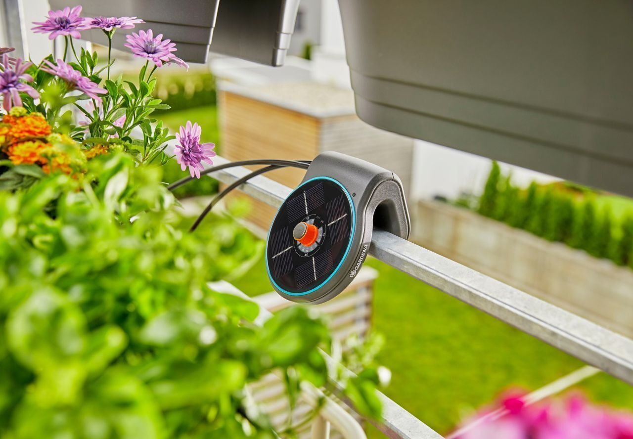 Gardena Solar Bewässerung AquaBloom Set Bewässerungssystem Bewässerung