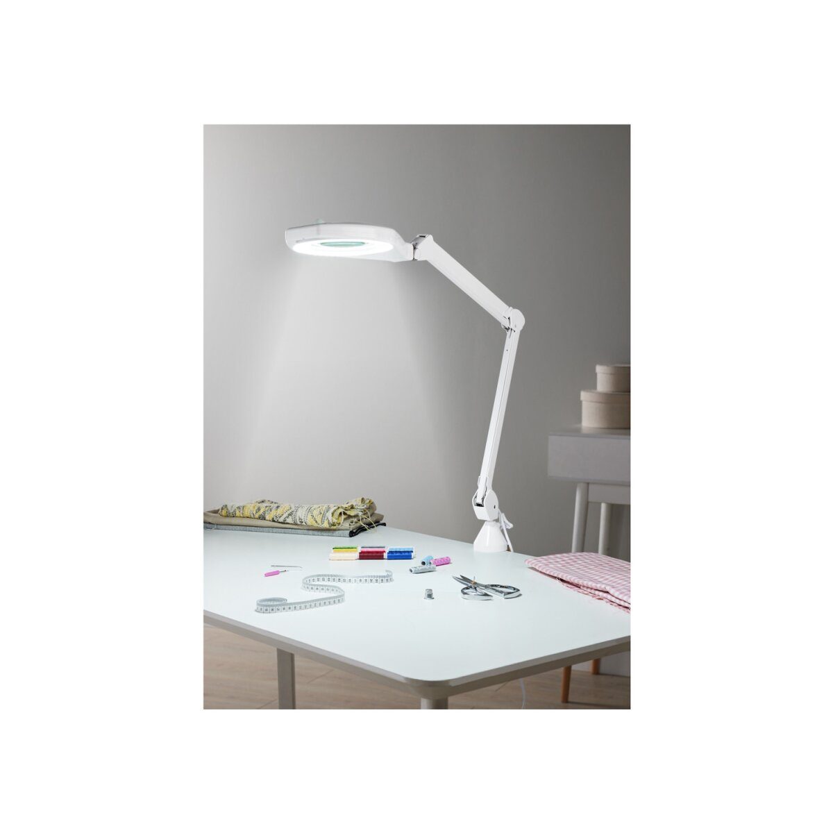 LIVARNO home LED-Lampe, mit Lupe