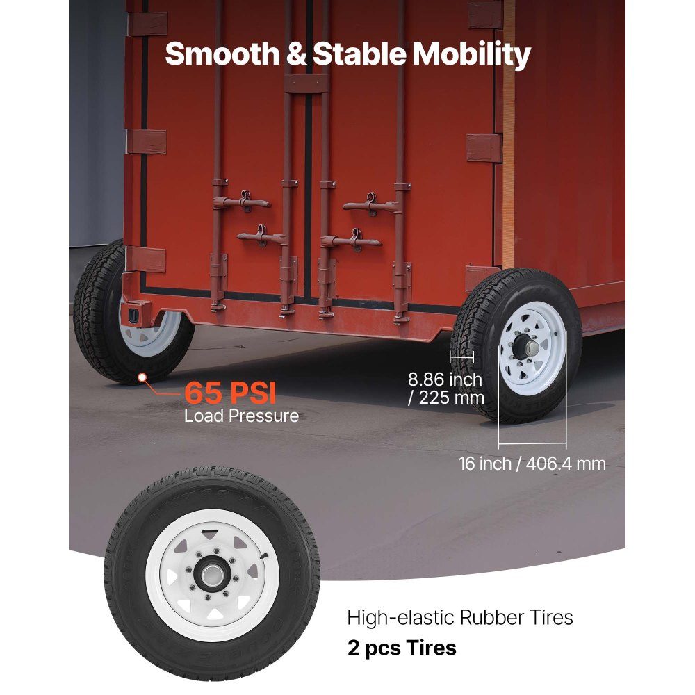 Ensemble de roues de conteneur d'expédition 4T avec 8 œillets, accessoires de conteneur d'expédition robustes avec sangle d'arrimage à cliquet, mobile de 6 à 12 m, transport sûr pour quai, entrepôt, chantier de construction, noir