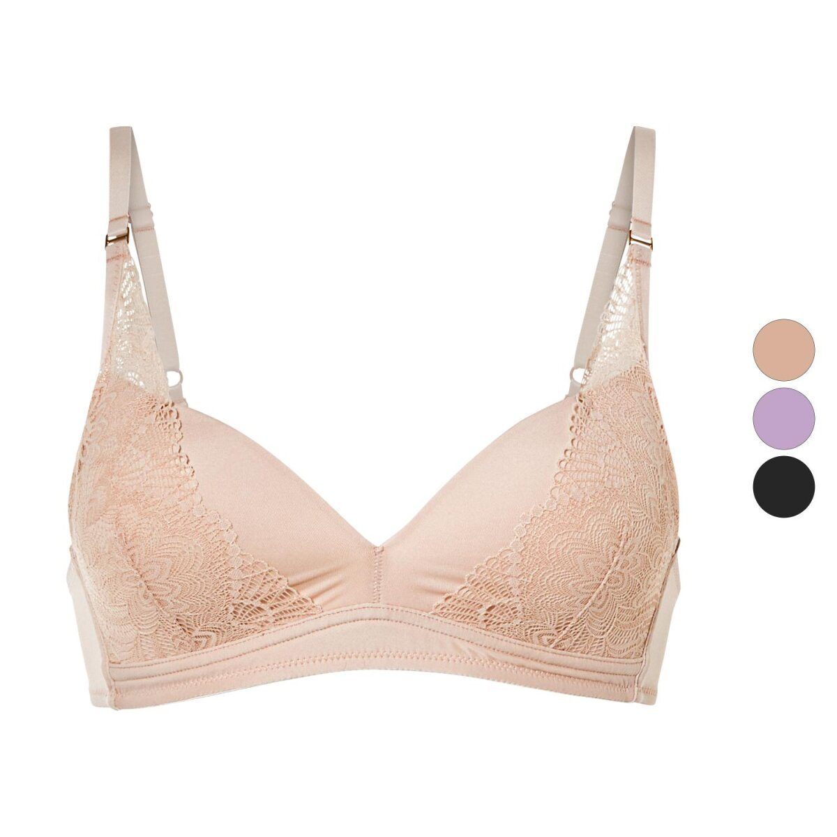 Spitzen-Bralette mit gepolsterten Cups