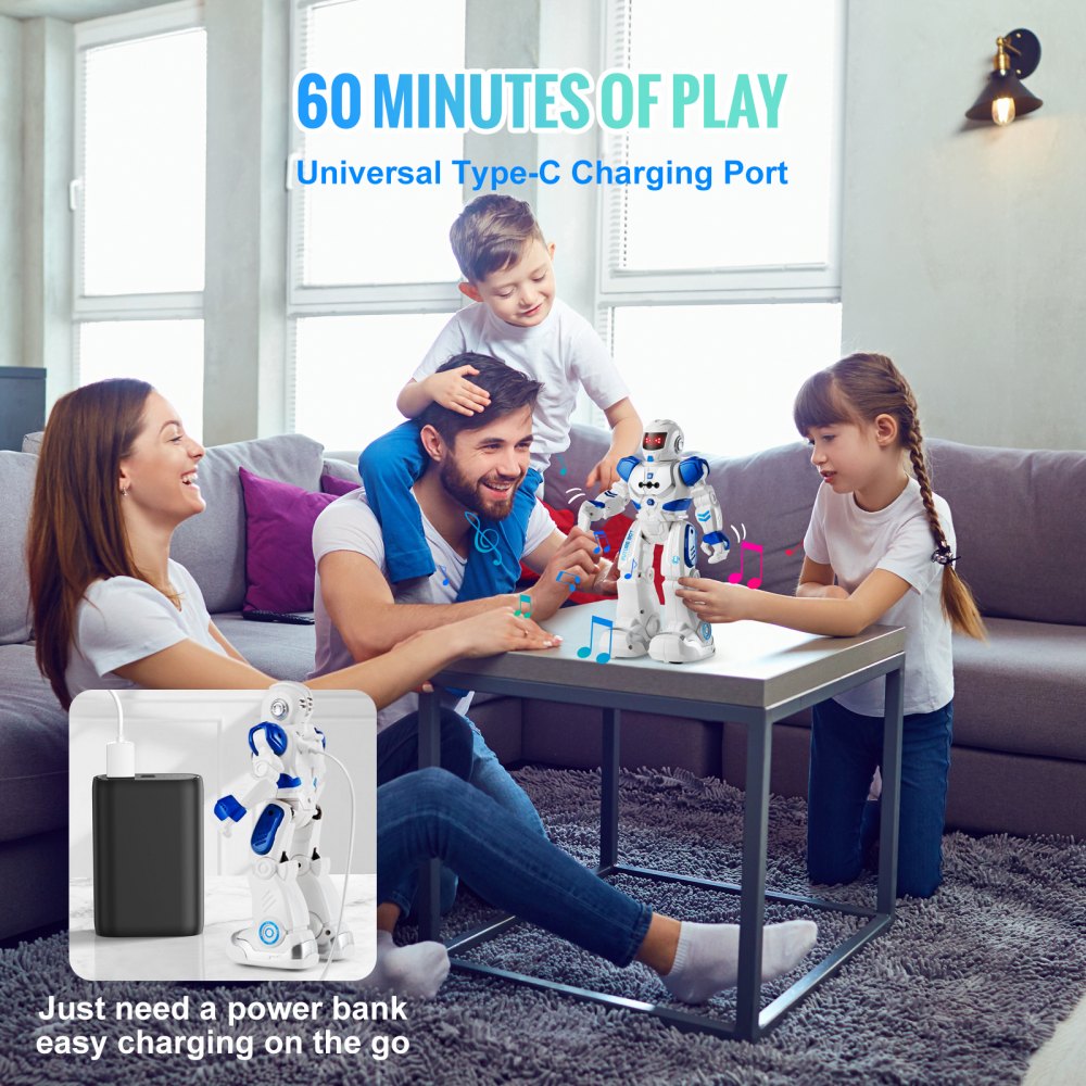 RC Robotspeelgoed voor kinderen, Programmeerbare afstandsbediening Slimme robot met gebarenherkenning, Interactieve loop-, zang- en dansrobot voor jongens en meisjes van 3, 4, 5, 6, 7, 8, 10 en 12 jaar Verjaardagscadeau RC Robotspeelgoed voor kinderen, Programmeerbare afstandsbediening Slimme robot met gebarenherkenning, Interactieve loop-, zang- en dansrobot voor jongens en meisjes van 3, 4, 5, 6, 7, 8, 10 en 12 jaar Verjaardagscadeau