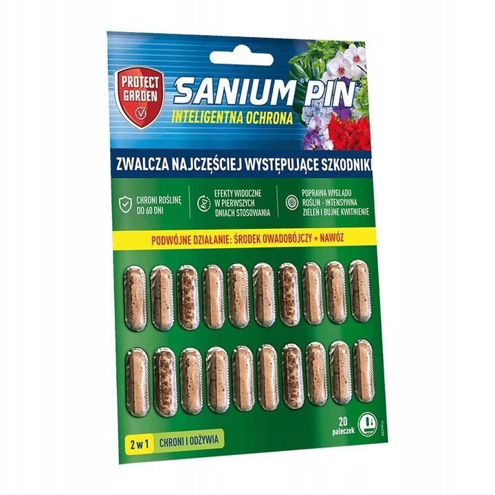 Sanium Pin 2w1 nawóz i sztyfty do zwalczania szkodników Sanium Pin 2w1 nawóz i sztyfty do zwalczania szkodników