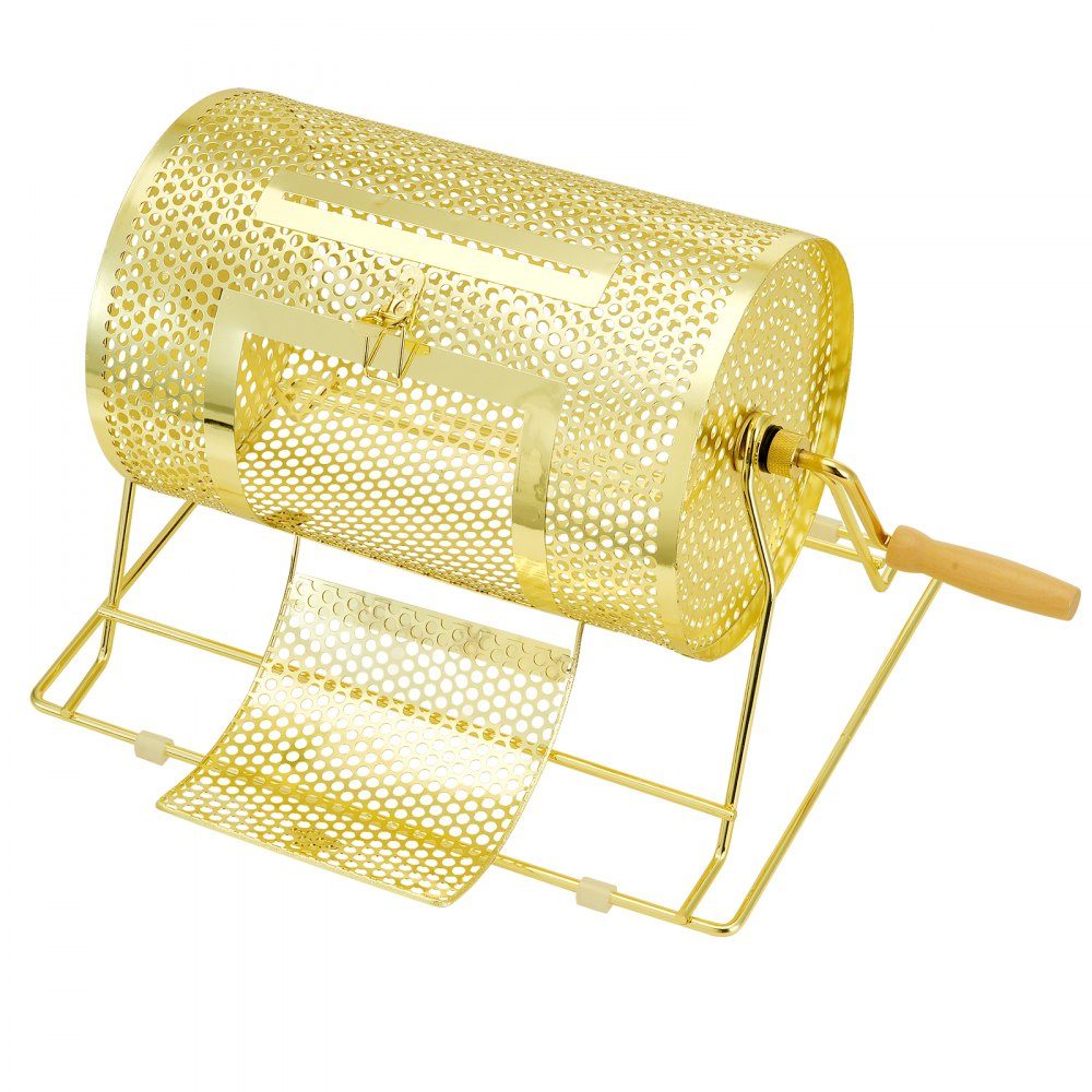 Lotto drum Glückskind 3500 tickets or 100 raffle balls capacity, professional lottery rotating cage made of metal, lottery turntable, lottery box for lottery games Golden