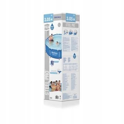 RAHMENGARTENPOOL 305x76cm BESTWAY 56677 305x76 Steel Pro SET 7in1 Pool