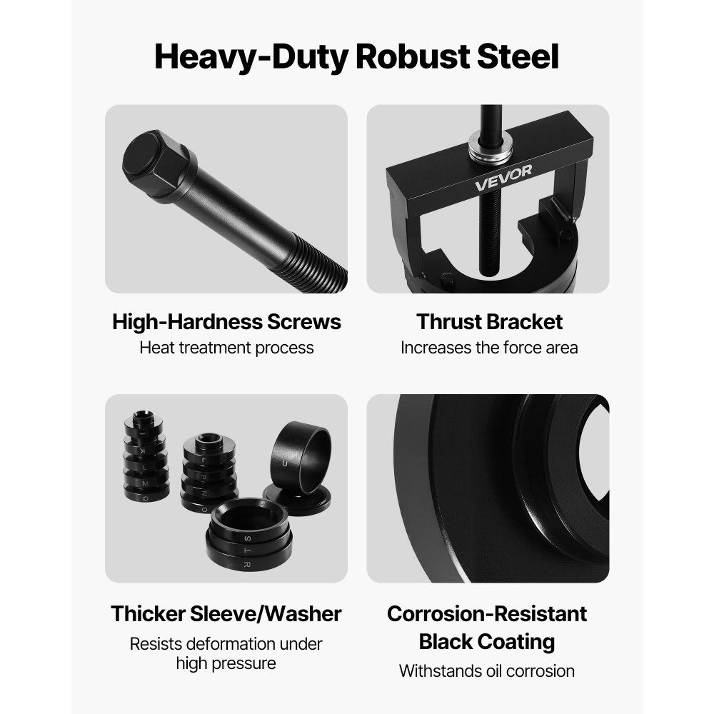 Wheel Hub Puller Bearing Puller Set Fits Most Front Wheel Drive Vehicles, Front Wheel Bearing Removal Tool, Wheel Bearing Installation Kit, Easy Bearing Change Without Press