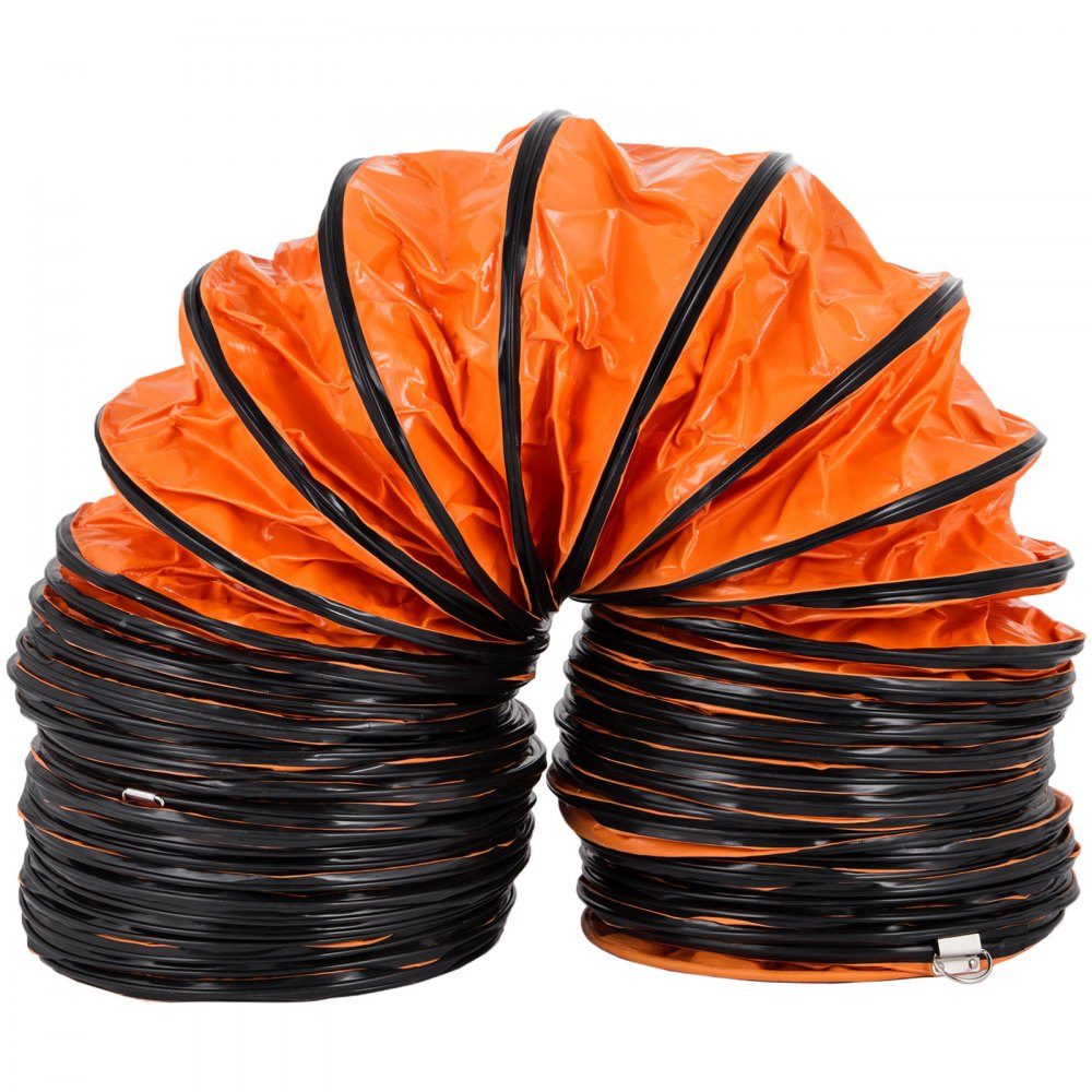 Heißluftschlauch Lufttransportschlauch PVC, Länge 4,9 m Lüftungsschlauch, Gewicht 4,48 kg Ventilatordurchmesser explosionsgeschützt 35 x 35 x 18 cm Runder Systemventilatordurchmesser