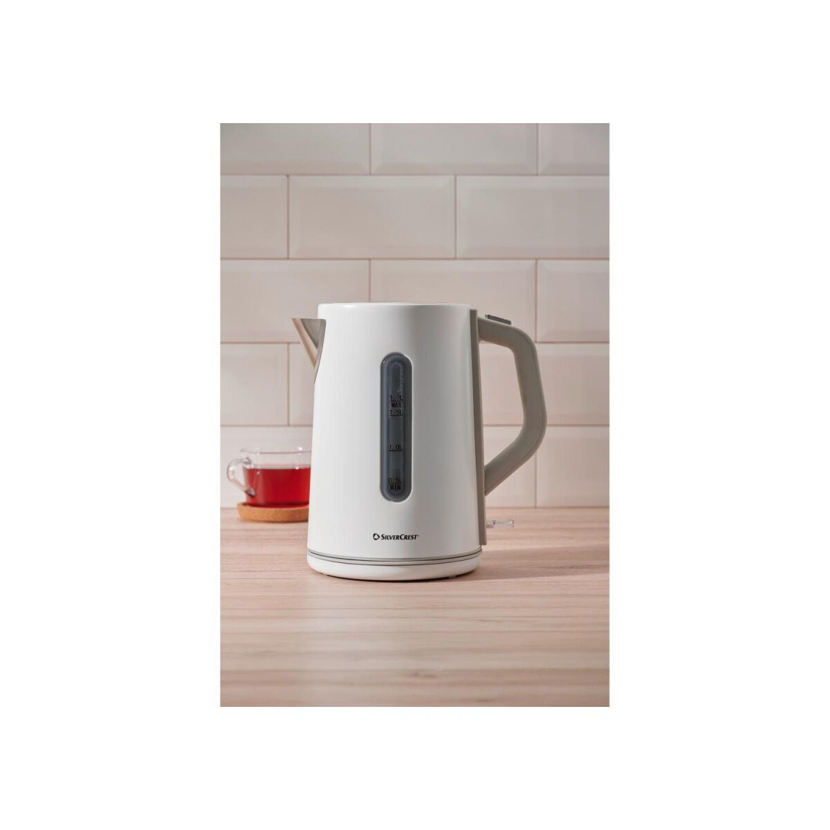 SILVERCREST® roestvrijstalen waterkoker SWC 3100 C1, 3000 W, wit