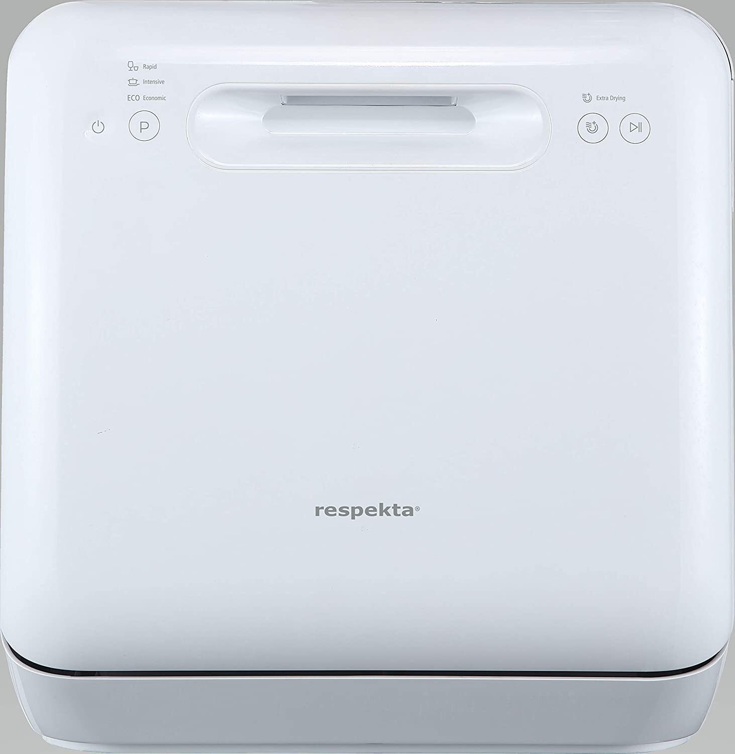 respekta GSPU 42 A Mini Einbau-Geschirrspüler 42 cm LED-Display, GSPU42A, Silber
