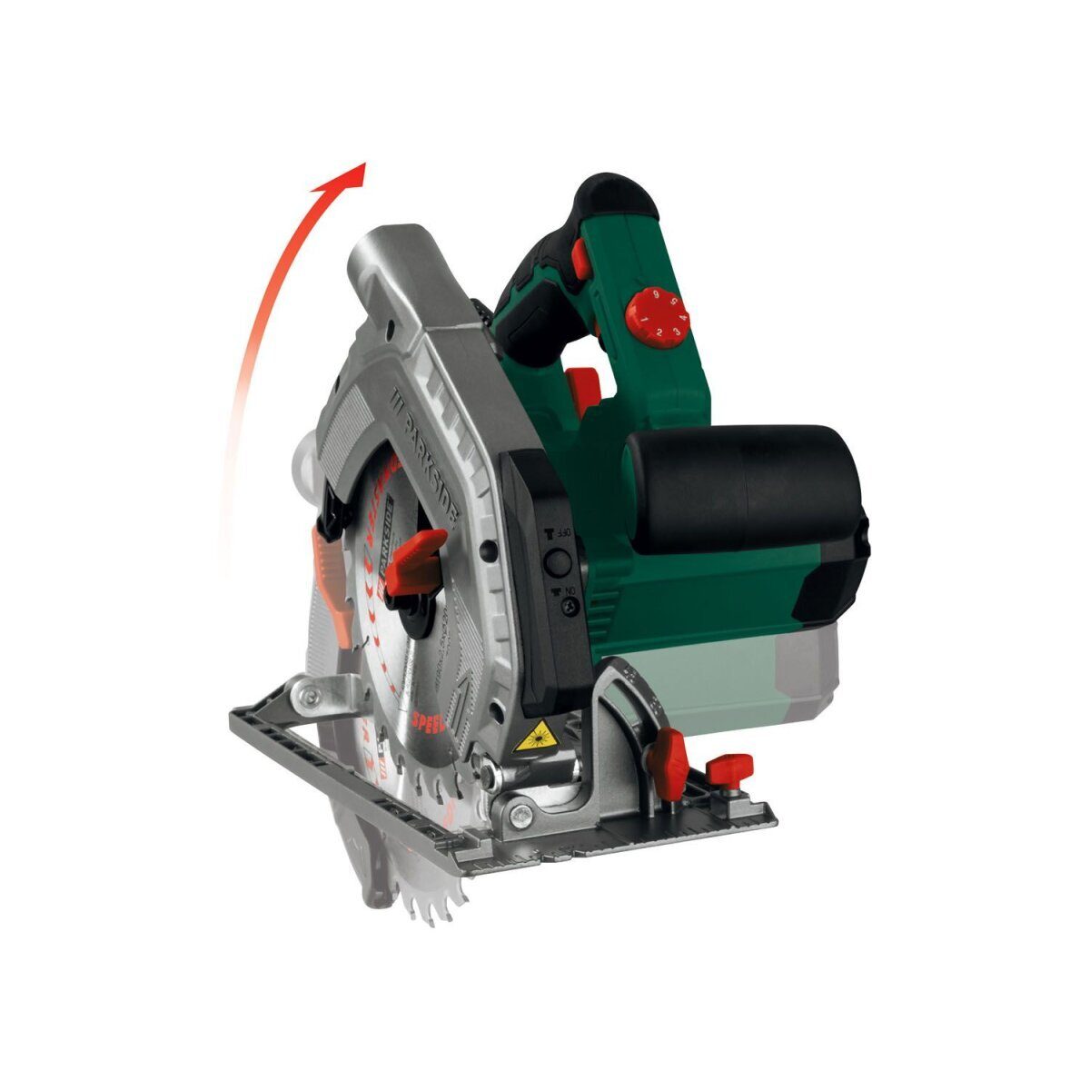 Scie circulaire portative PARKSIDE® »PHKS 1350 C2«, 1350 watts avec laser