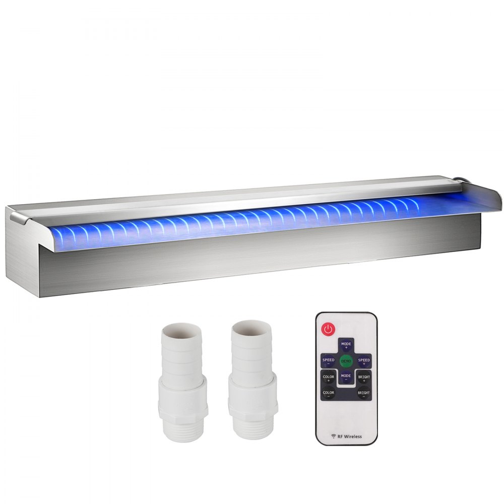 Fontaine de piscine avec douche cascade LED 59,9 x 11,4 x 7,9 cm Fontaine de piscine 3,3 cm Fontaine d'eau 2,2 cm Décoration bassin de jardin Fontaine de piscine avec douche cascade LED 59,9 x 11,4 x 7,9 cm Fontaine de piscine 3,3 cm Fontaine d'eau 2,2 cm Décoration bassin de jardin